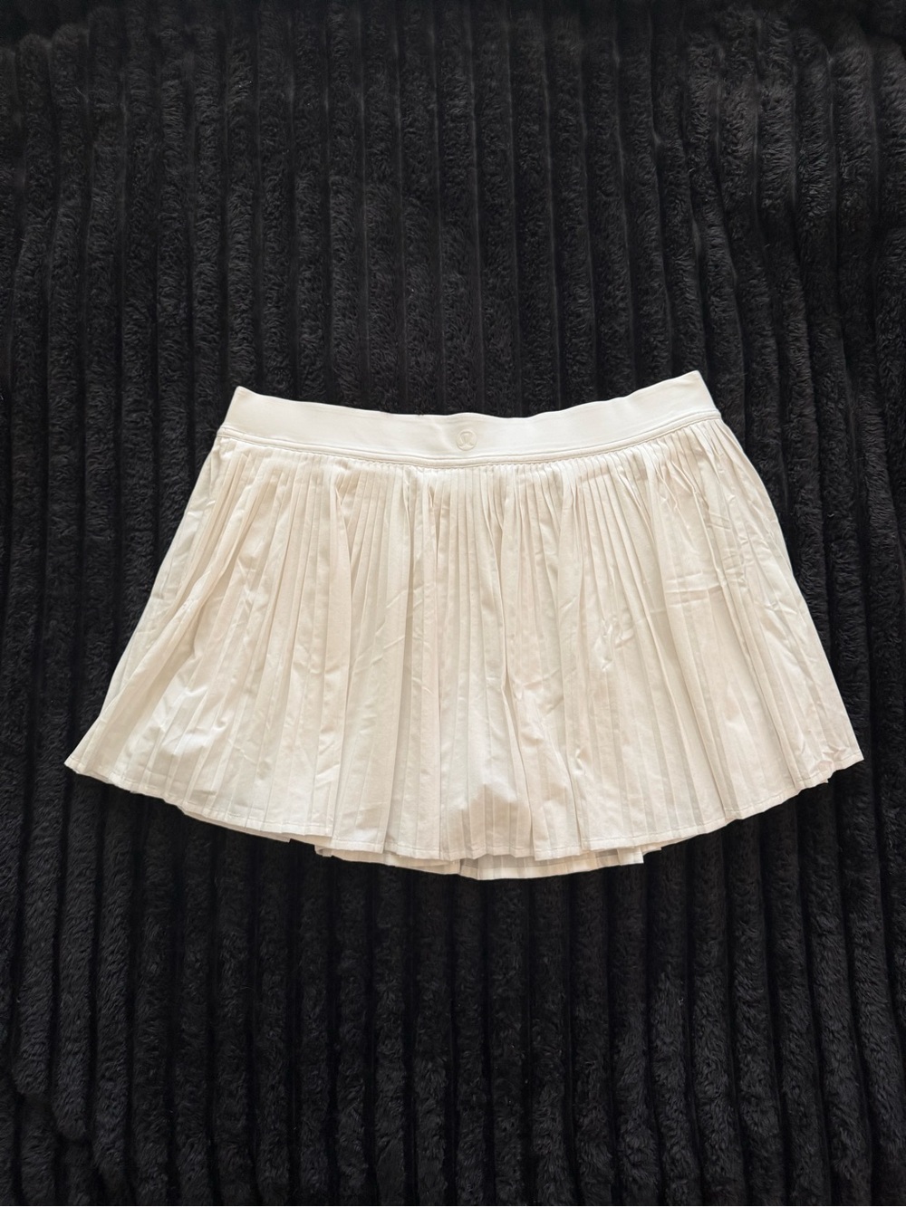 Lululemon White Pleated Mini Skort